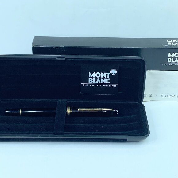 Montblanc Meisterstuck Classique Gold-plated Luxury Fountain Pen 14K Nib ST003 - Picture 1 of 10